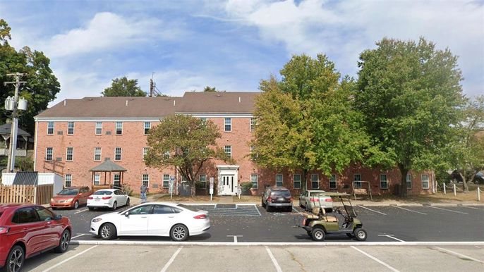 Exterior, Facade, Brick Facade, Condo Building