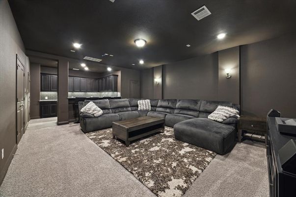 Interior, Living room, Recessed Lighting