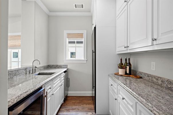 Interior, Kitchen, Wood Texture Flooring
