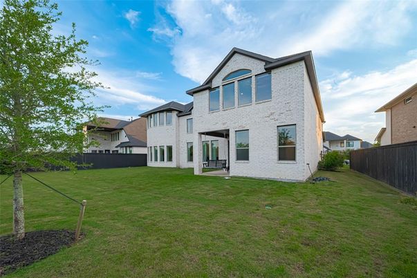 Backyard, Exterior, Facade, Brick Traditional