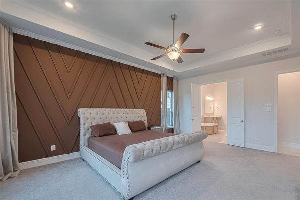 Bedroom, Interior, Recessed Lighting