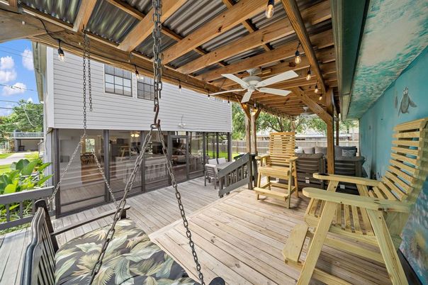 Exterior, Wood Texture Flooring