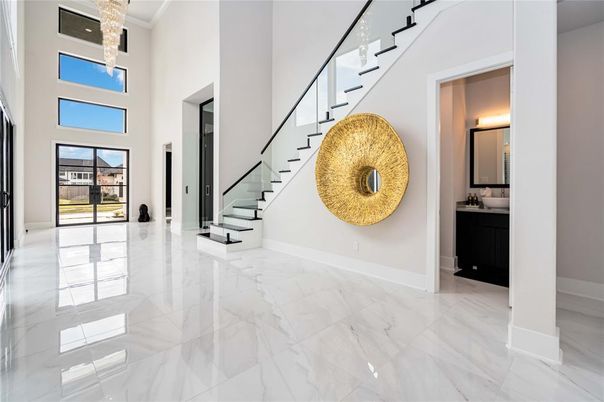 Interior, Marble, Pendant Lights