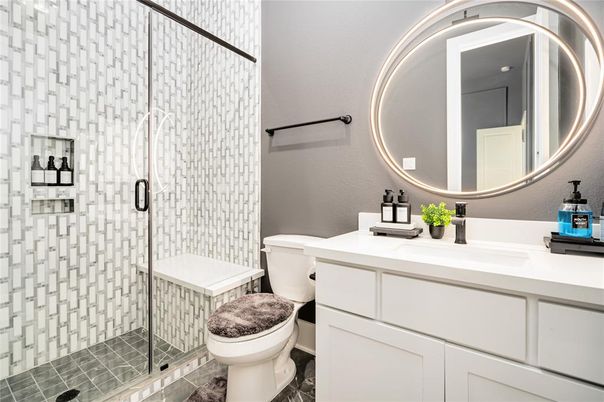 Bathroom, Glass Shower, Interior