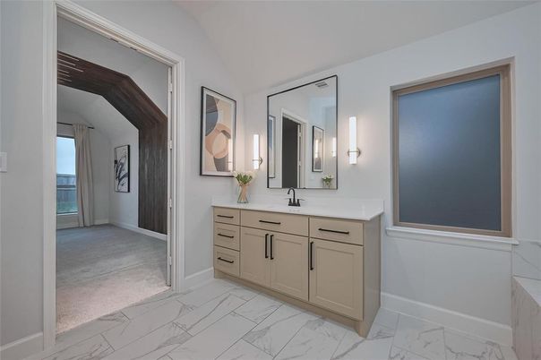 Bathroom, Dual Sink Vanities, Interior, Marble