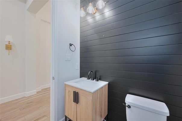 Bathroom, Interior, Wood Texture Flooring, Wooden Walls