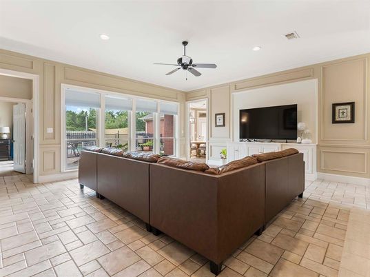 Interior, Living room, Recessed Lighting