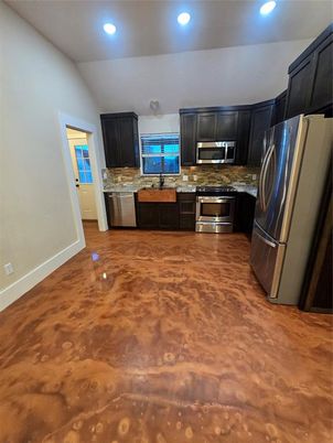 Interior, Kitchen, Recessed Lighting, Stainless Steel Appliances