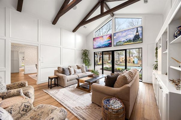 Interior, Living room, Wooden Beams, Wood Texture Flooring
