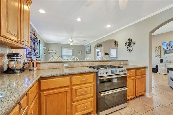Interior, Kitchen, Recessed Lighting, Stainless Steel Appliances