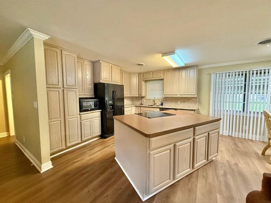 Interior, Kitchen, Wood Texture Flooring