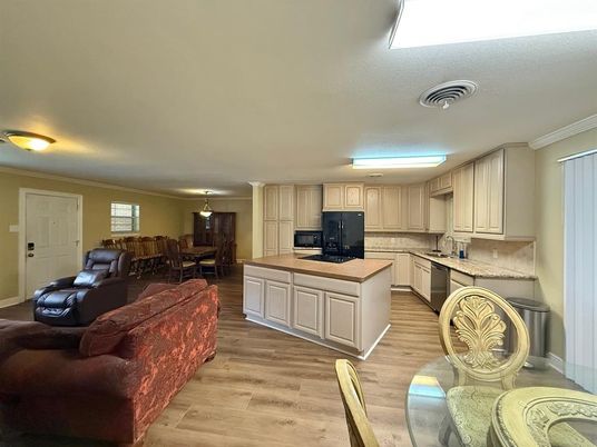 Dining room, Interior, Kitchen, Living room, Wood Texture Flooring