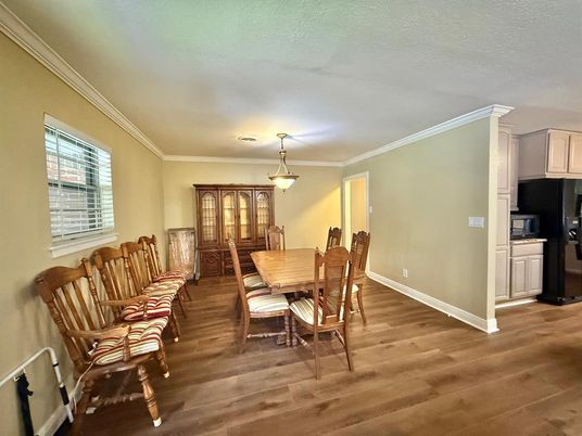 Dining room, Interior, Wood Texture Flooring