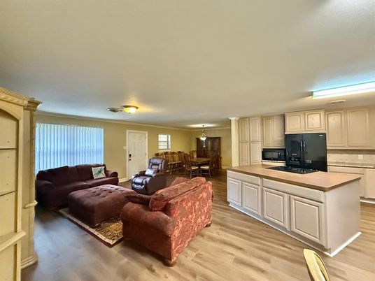 Dining room, Interior, Kitchen, Living room, Wood Texture Flooring