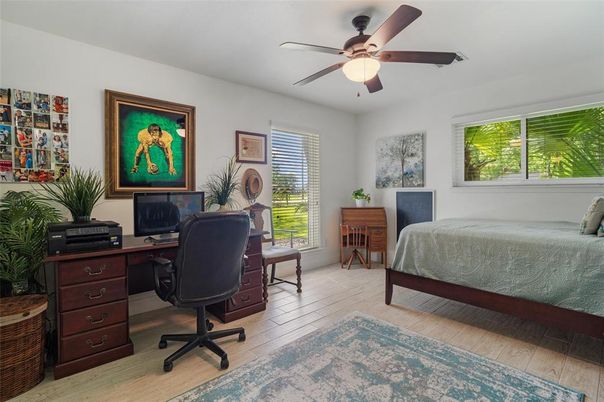 Bedroom, Home Office, Interior, Wood Texture Flooring