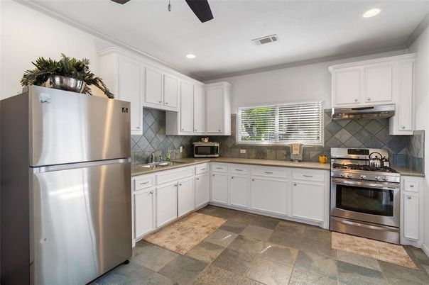 Interior, Kitchen, Recessed Lighting, Stainless Steel Appliances