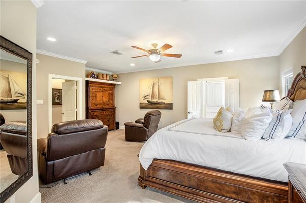 Bedroom, Interior, Recessed Lighting