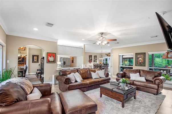 Dining room, Interior, Kitchen, Living room, Pendant Lights, Recessed Lighting
