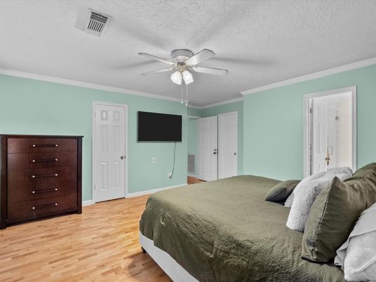 Bedroom, Interior, Wood Texture Flooring