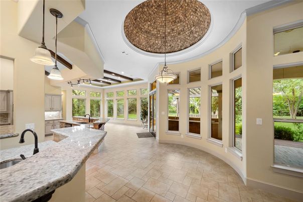 Dining room, Interior, Pendant Lights, Recessed Lighting