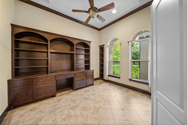 Home Office, Interior, Recessed Lighting