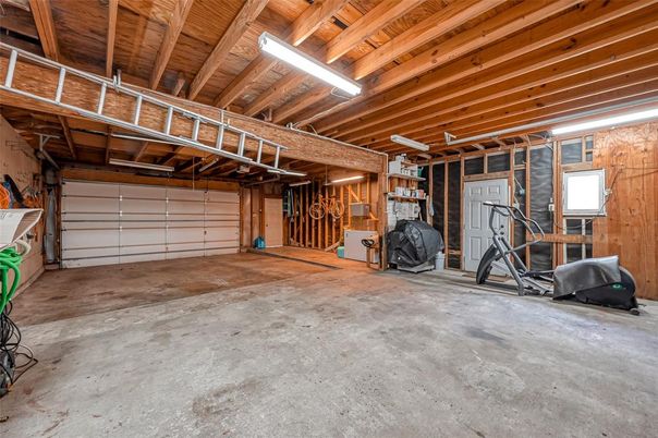 Garage, Interior, Wooden Beams, Wooden Ceilings, Wooden Walls