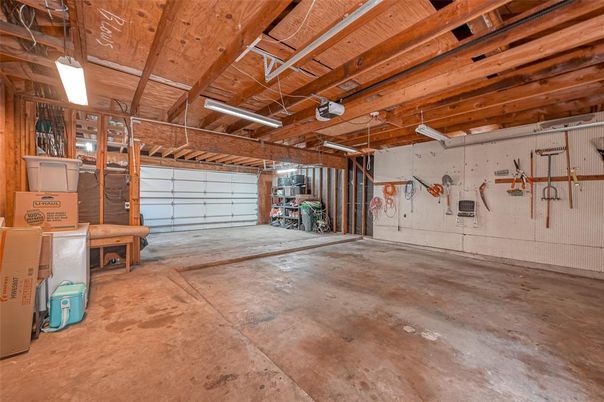 Garage, Interior, Wooden Beams, Wooden Ceilings