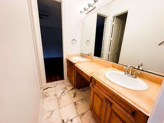 Bathroom, Dual Sink Vanities, Interior, Marble