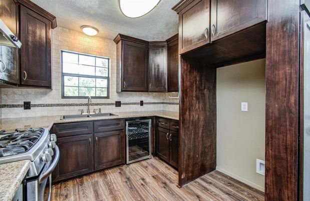 Interior, Kitchen, Wood Texture Flooring