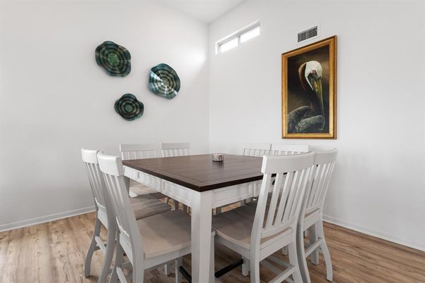 Dining room, Interior, Wood Texture Flooring