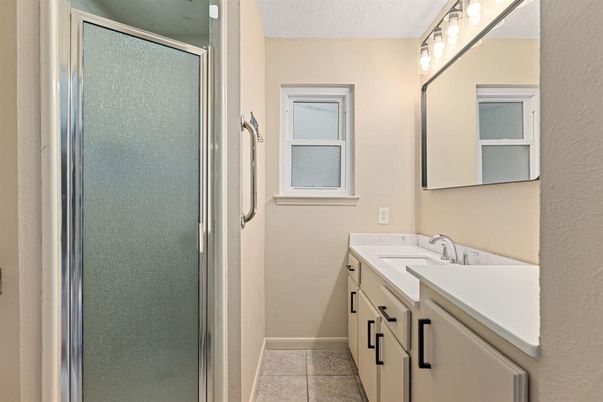 Bathroom, Dual Sink Vanities, Glass Shower, Interior