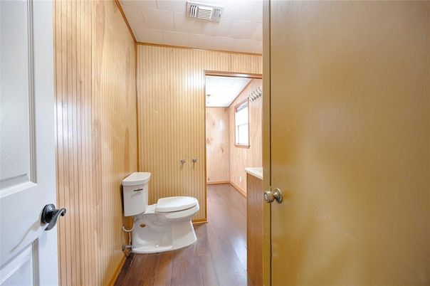 Bathroom, Interior, Wood Texture Flooring, Wooden Walls