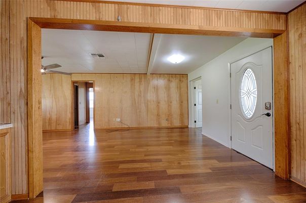 Empty room, Interior, Wooden Beams, Wood Texture Flooring, Wooden Walls
