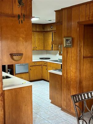Interior, Kitchen, Wooden Walls