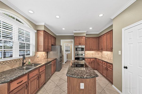 Interior, Kitchen, Recessed Lighting, Stainless Steel Appliances