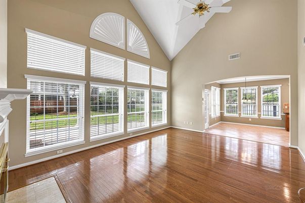 Empty room, Fireplace, Interior, Wood Texture Flooring