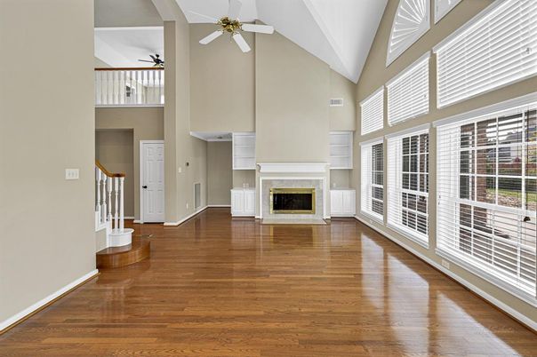 Fireplace, Interior, Wood Texture Flooring