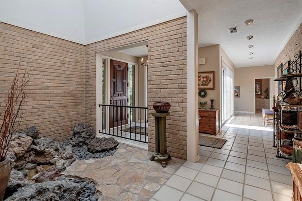 Interior, Recessed Lighting, Stone Walls