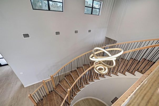 Interior, Pendant Lights, Wood Texture Flooring