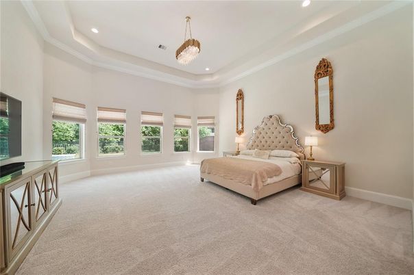 Bedroom, Interior, Pendant Lights, Recessed Lighting