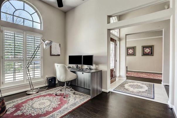 Home Office, Interior, Wood Texture Flooring