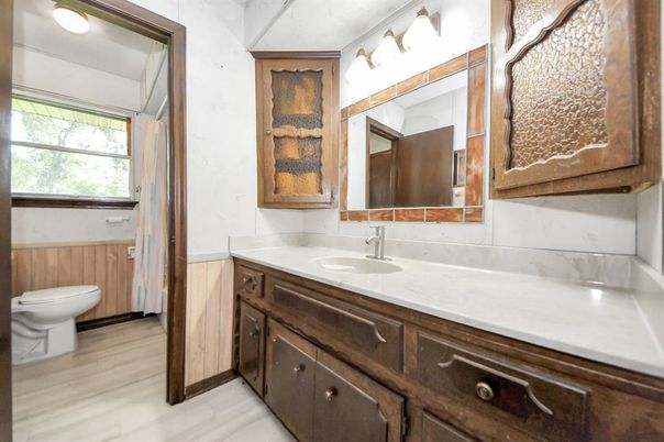 Bathroom, Interior, Wood Texture Flooring