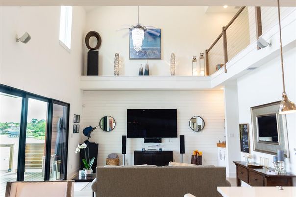 Interior, Living room, Recessed Lighting