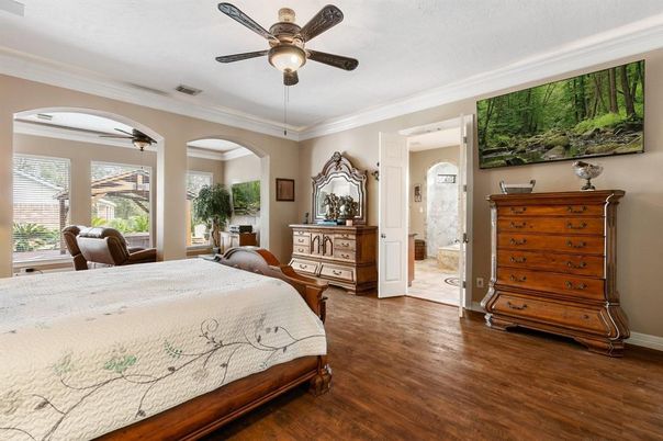 Bedroom, Interior, Wood Texture Flooring
