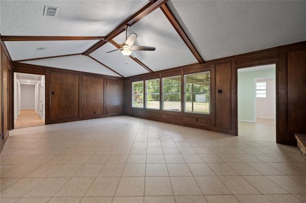 Empty room, Interior, Wooden Walls