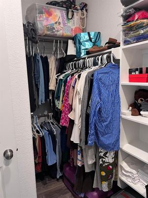 Interior, Walk-in Closets, Wood Texture Flooring
