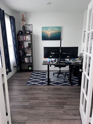 Home Office, Interior, Wood Texture Flooring