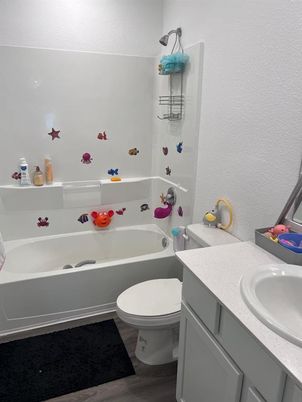 Bathroom, Interior, Wood Texture Flooring