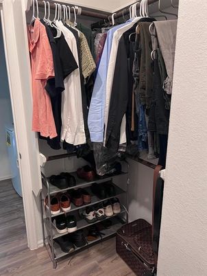 Interior, Walk-in Closets, Wood Texture Flooring