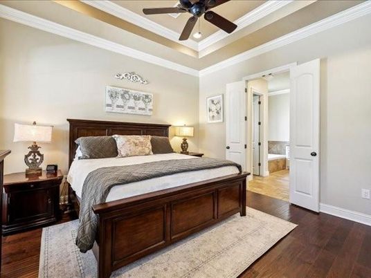 Bedroom, Interior, Wood Texture Flooring